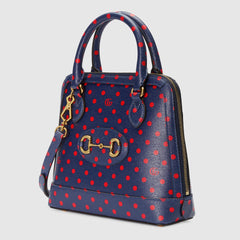 Gucci 1955 Horsebit Small Top Handle Bag Blue