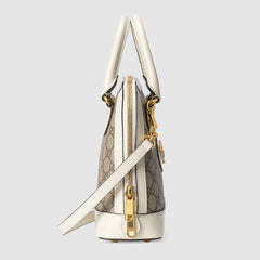 Gucci 1955 Horsebit Small Top Handle Bag White