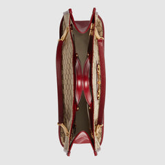 Gucci 1955 Horsebit Large Tote Bag Red