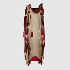 Gucci 1955 Horsebit Large Tote Bag Red
