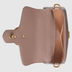 Gucci GG Marmont Mini Top Handle Bag Dusty Pink