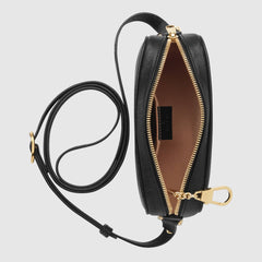 Gucci Ophidia Leather Mini Bag Black