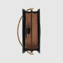 Gucci Ophidia Leather Small Shoulder Bag Black