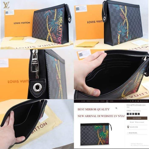 LV Pochette Voyage Damier Graphite Spring-Summer 2018
