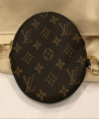 LV Round Coin Purse Monogram with Chain