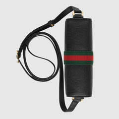 Gucci Ophidia Burgundy Leather Small Belt Bag