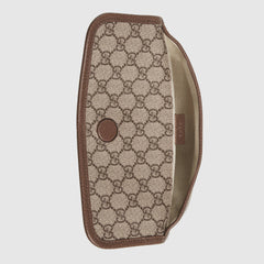 Gucci GG Supreme Belt Bag Brown Trims