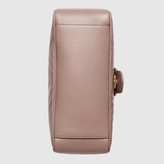 Gucci GG Marmont Small Top Handle Bag Dusty Pink Matelasé