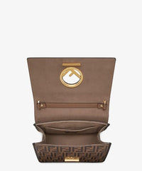 Fendi Kan I F Brown Leather Bag