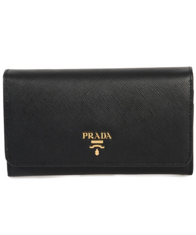 Prada Leather Wallet Black