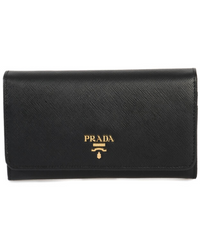 Prada Leather Wallet Black