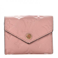 LV Zoé Wallet Monogram Empreinte Rose Poudre