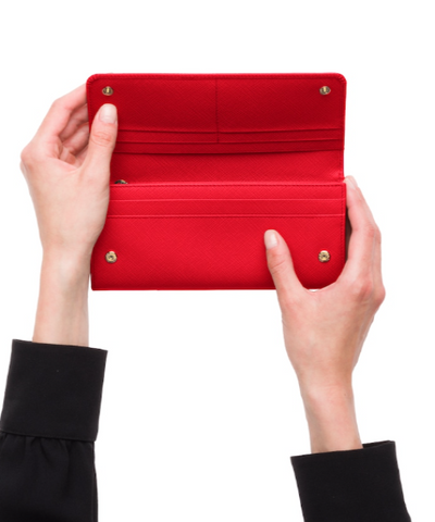 Prada Leather Wallet Red