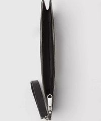 Burberry Logo Print Zip Pouch Black