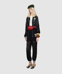 Gucci GG Marmont Matelassé Leather Belt Bag Hibiscus Red