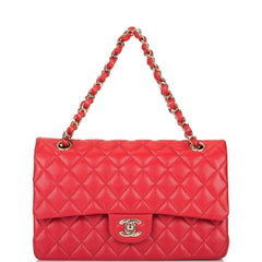 Chanel Medium Classic Handbag Red