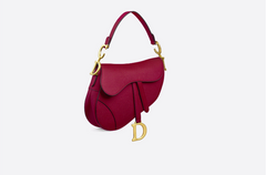 Dior Saddle Bag In Red Calfskin
