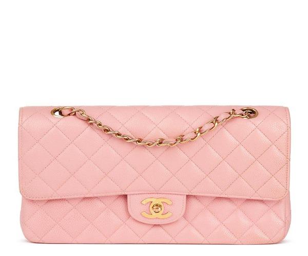 Chanel Classic Clutch With Chain – CWC Caviar Pink Silver-Toned