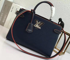 LV Twist Tote Epi Leather Indigo
