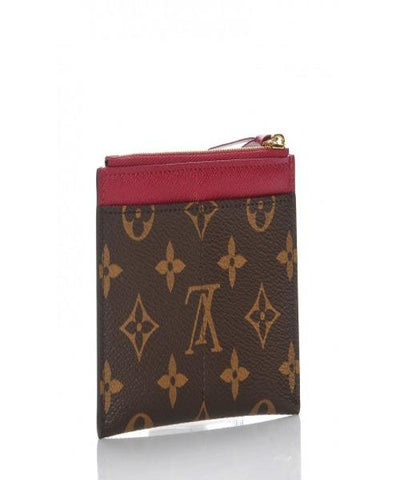 LV Zipped Card Holder Monogram Raisin Purple