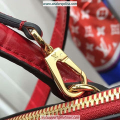 LV City Steamer PM Crocodilien Briliant Cerise