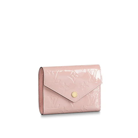 LV Victorie Wallet Monogram Vernis Leather Rose Ballerine