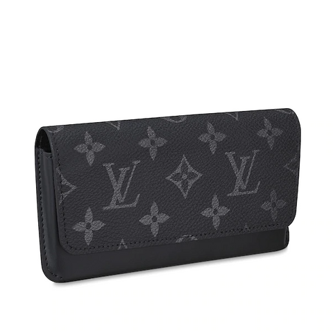 LV Glasses Case Monogram Eclipse Black
