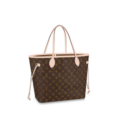 LV Neverfull MM Monogram Beige