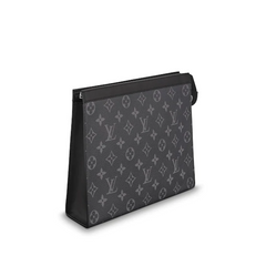 LV Pochette Voyage MM Monogram Eclipse Canvas Wallet