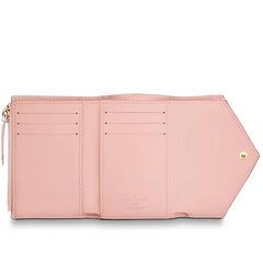 LV Victorie Wallet Monogram Vernis Leather Rose Ballerine