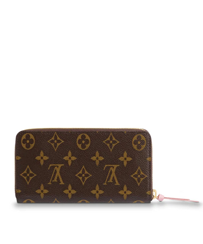 LV Clemence Wallet Monogram Rose Ballerine