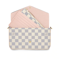 LV Pochette Felicie Damier Azur Canvas
