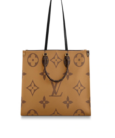 LV Onthego Monogram Canvas &amp; Monogram Reverse Canvas GM