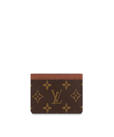 LV Zipped Card Holder Monogram Brown