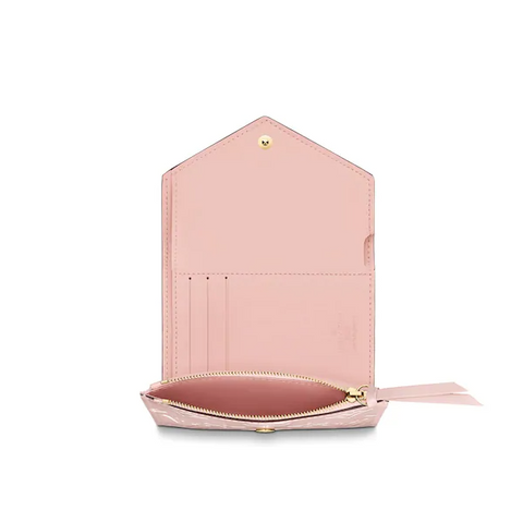 LV Victorie Wallet Monogram Vernis Leather Rose Ballerine