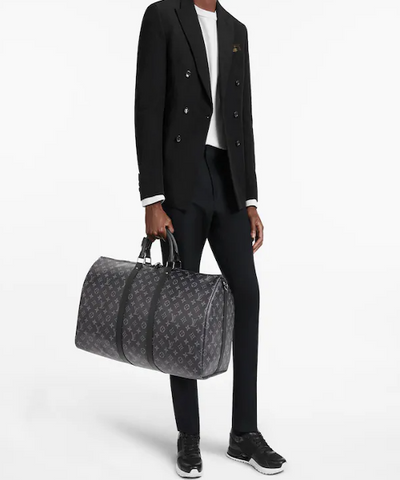 LV Keepall Bandouliere 55 Monogram Eclipse