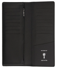 LV Brazza Wallet Epi Leather Hexagon Black