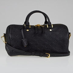 LV Speedy Bandouliere 30 Monogram Empreinte Leather Noir