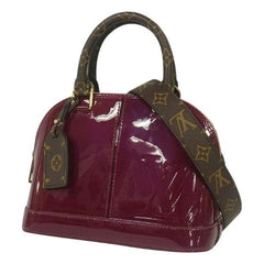 LV Alma BB Patent Leather Magenta
