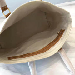 Celine Horizontal Cabas Celine In Canvas With Celine Print And Calfskin