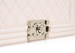 Chanel Boy Medium Handbag White