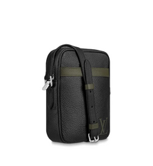 LV Danube Slim PM Black/Khaki