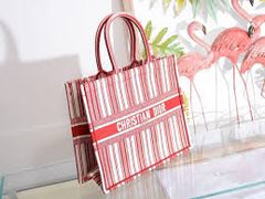 Dior Book Tote Bag Marbella Exclusive Red