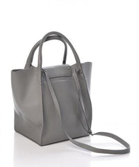 Celine Small Big Bag With Long Strap In Supple Grained Calfskin Grey