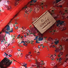 Gucci Laminated Leather Small Shoulder Bag Blue/Pink