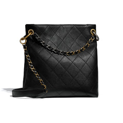 Chanel Hobo Handbag Black