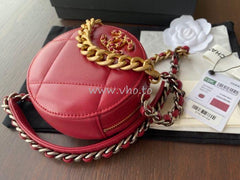 Chanel 19 Clutch With Chain Red