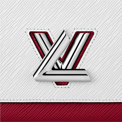 LV Twist MM Epi Blanc/Scarlet