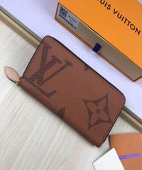 LV Monogram Reverse Zippy Wallet Brown