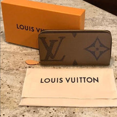 LV Monogram Reverse Zippy Wallet Brown